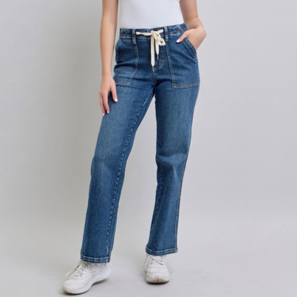 Judy Blue Drawstring Wide Leg
